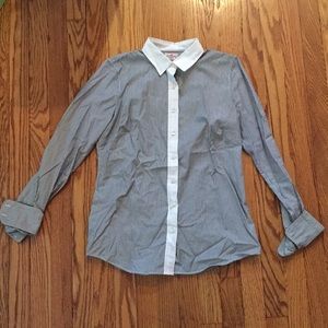 J. Crew Pinstripe Button Down